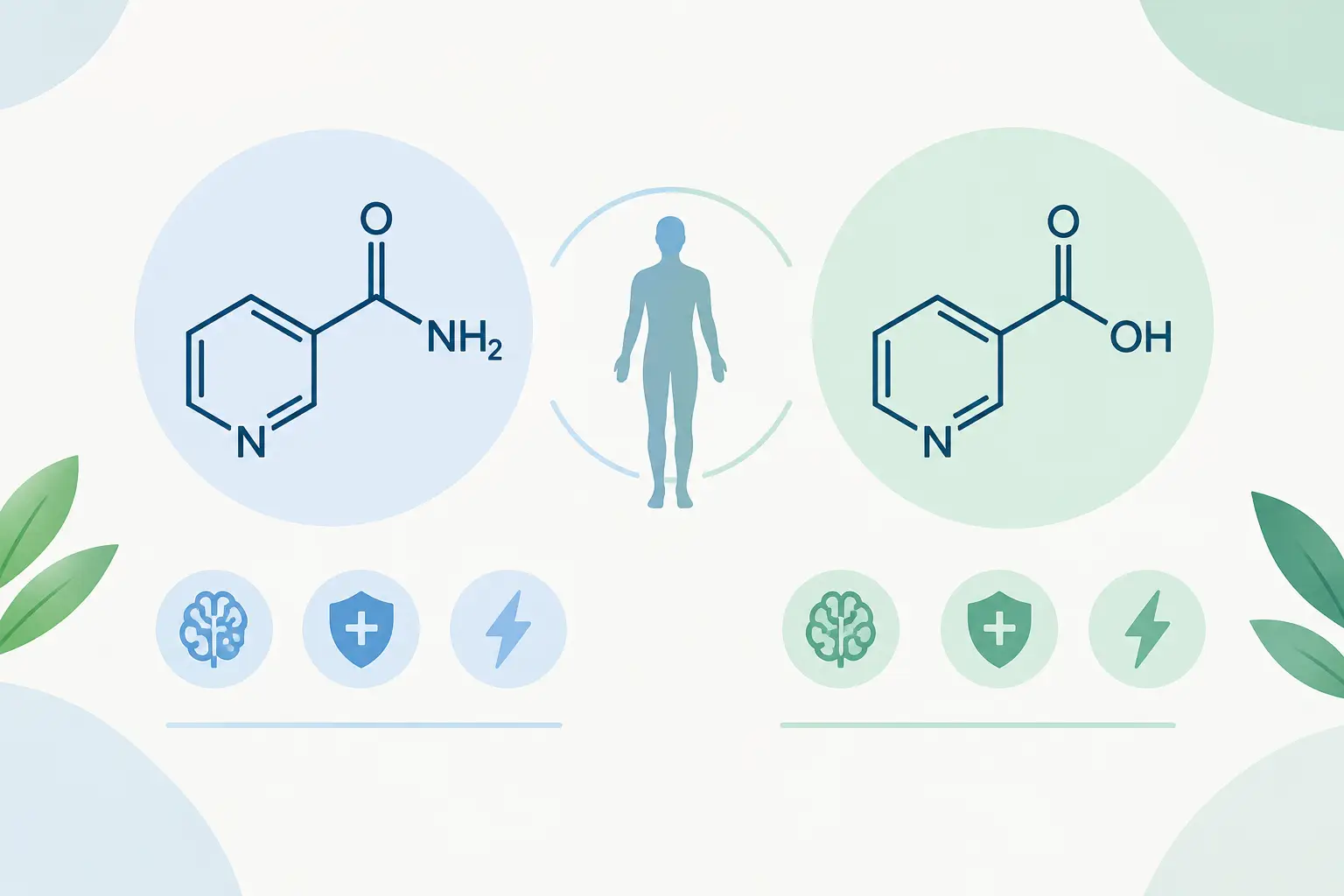 Nicotinamide Versus Nicotinic Acid Compared